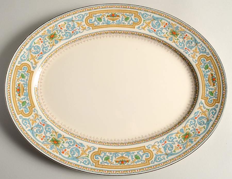 The Croydon 14" Oval Serving Platter by Myott Staffordshire-1