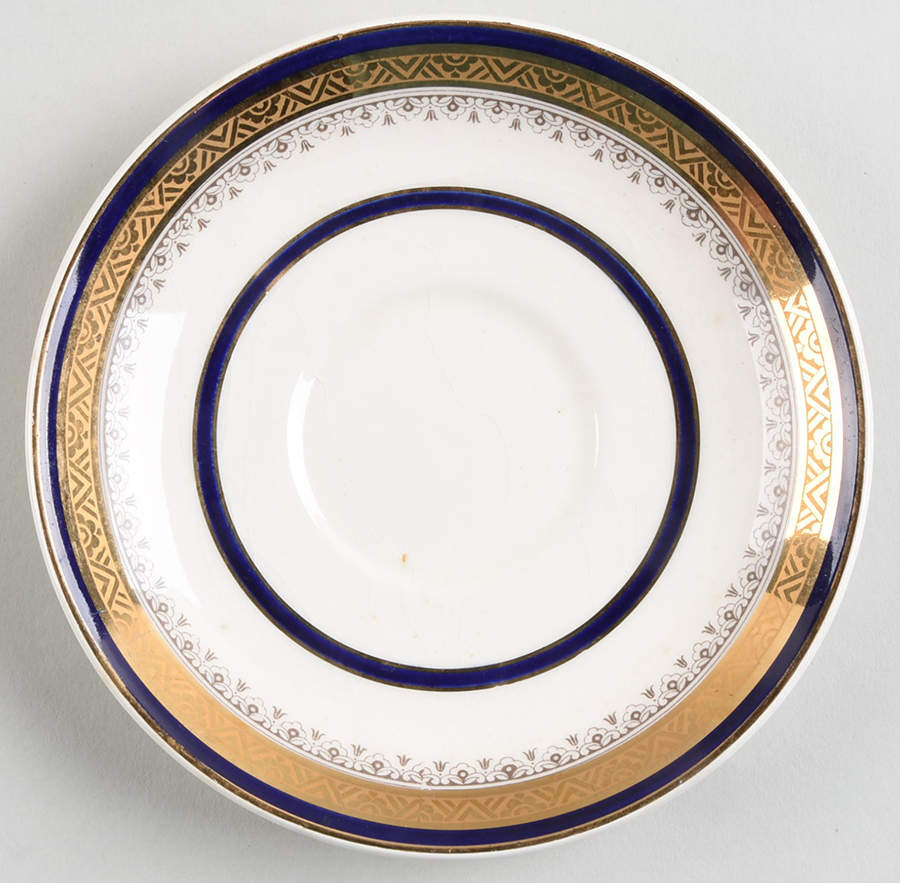 The Crowning Cobalt Saucer by Myott Staffordshire-1