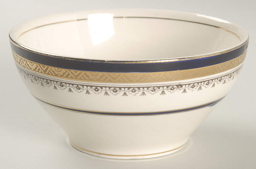 The Crowning Cobalt Cranberry Bowl by Myott Staffordshire-1