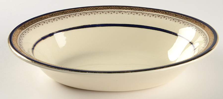 The Crowning Cobalt 8" Oval Vegetable Bowl by Myott Staffordshire-1
