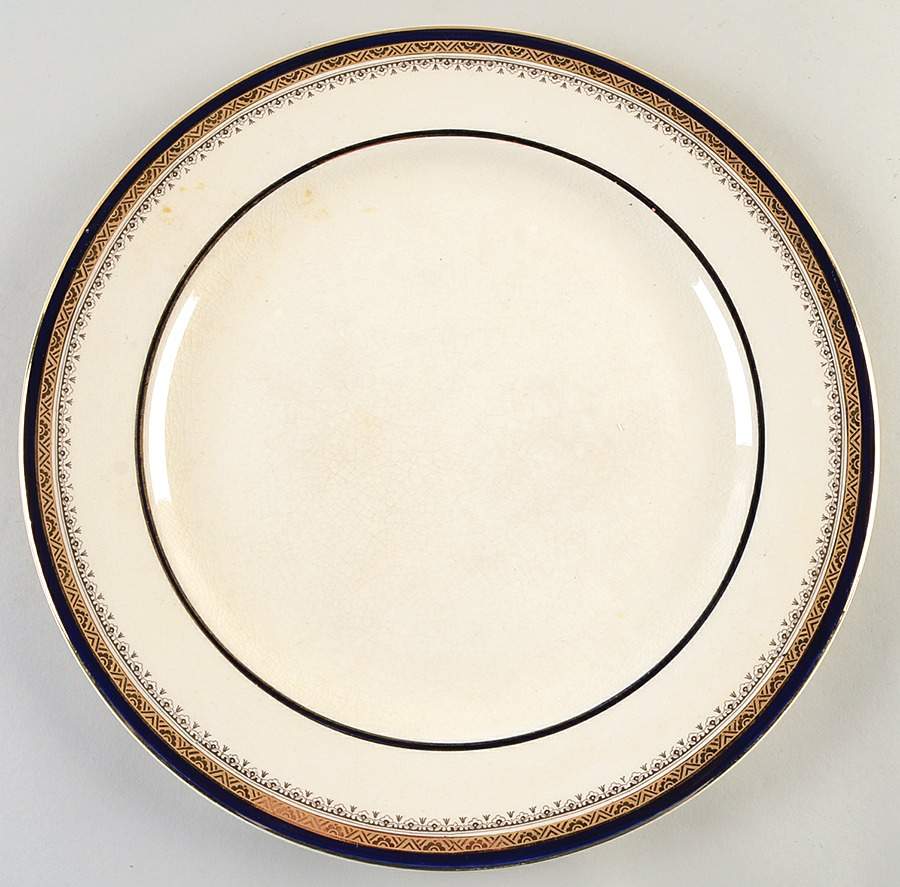 The Crowning Cobalt 13" Chop Plate (Round Platter) by Myott Staffordshire-1