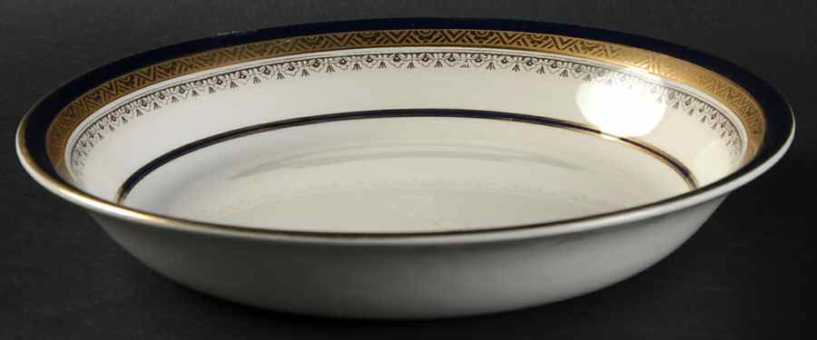 The Crowning Cobalt Coupe Soup Bowl by Myott Staffordshire-1