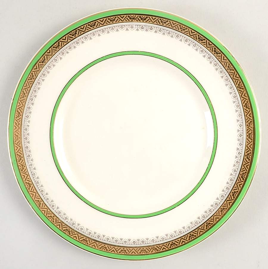 The Crowning Green Salad Plate by Myott Staffordshire-1
