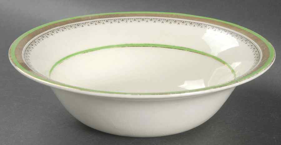 The Crowning Green 8" Round Vegetable Bowl by Myott Staffordshire-1