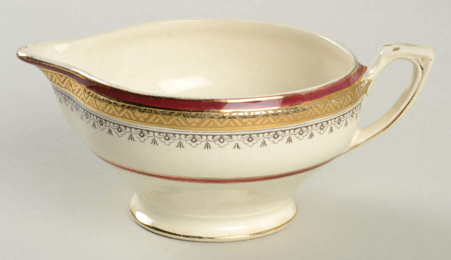 The Crowning Maroon Creamer by Myott Staffordshire-1