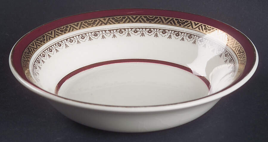 The Crowning Maroon Fruit/Dessert (Sauce) Bowl by Myott Staffordshire-1