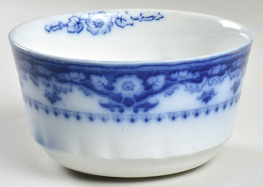 Crumlin (Flow Blue) Coupe Cereal Bowl by Myott Staffordshire-1