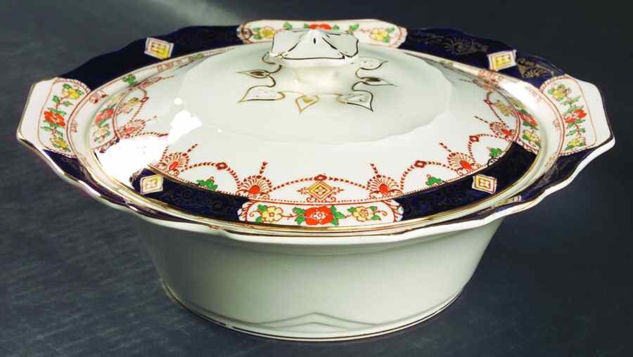 Derby Round Covered Vegetable by Myott Staffordshire-1