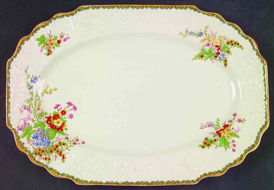 Devon 12" Oval Serving Platter by Myott Staffordshire-1