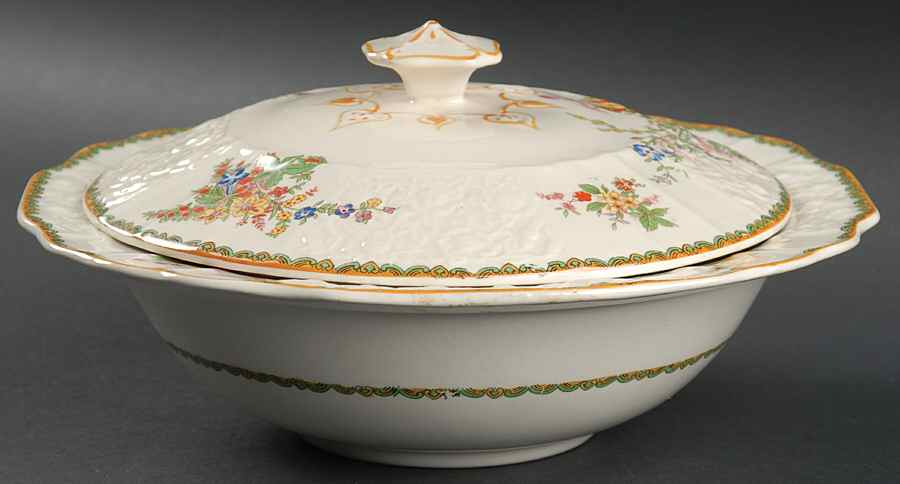 Devon Round Covered Vegetable by Myott Staffordshire-1
