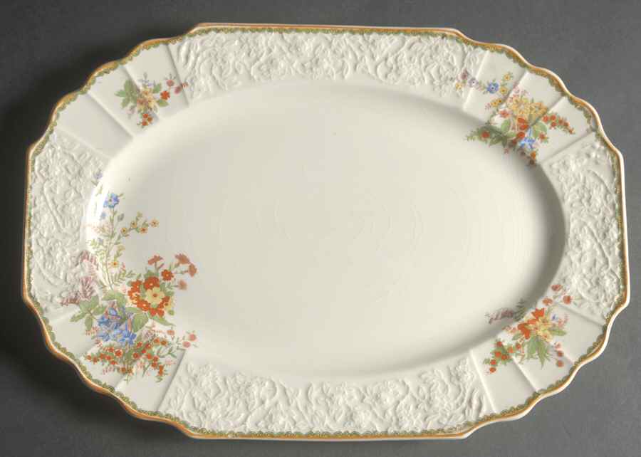 Devon 14" Oval Serving Platter by Myott Staffordshire-1