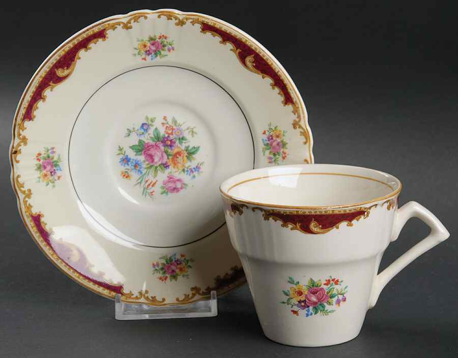 Dorothy Flat Cup & Saucer Set by Myott Staffordshire-1