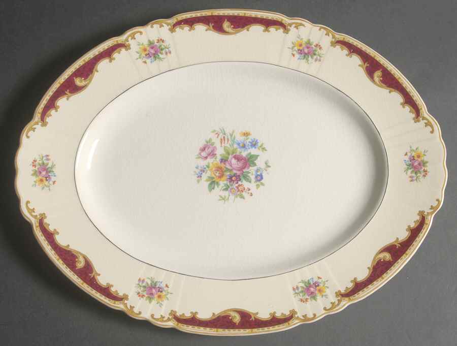 Dorothy 14" Oval Serving Platter by Myott Staffordshire-1