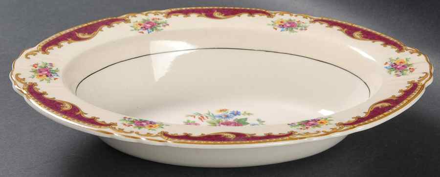 Dorothy 9" Oval Vegetable Bowl by Myott Staffordshire-1