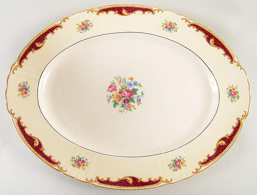 Dorothy 16" Oval Serving Platter by Myott Staffordshire-1
