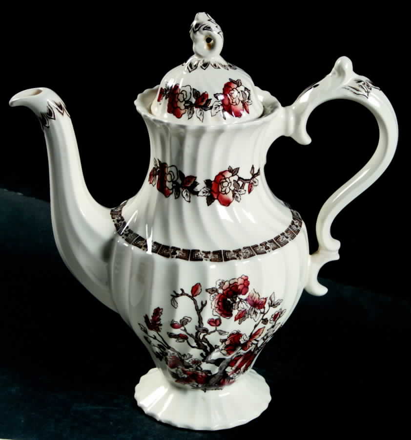 Dynasty (Swirled) Coffee Pot & Lid by Myott Staffordshire-1
