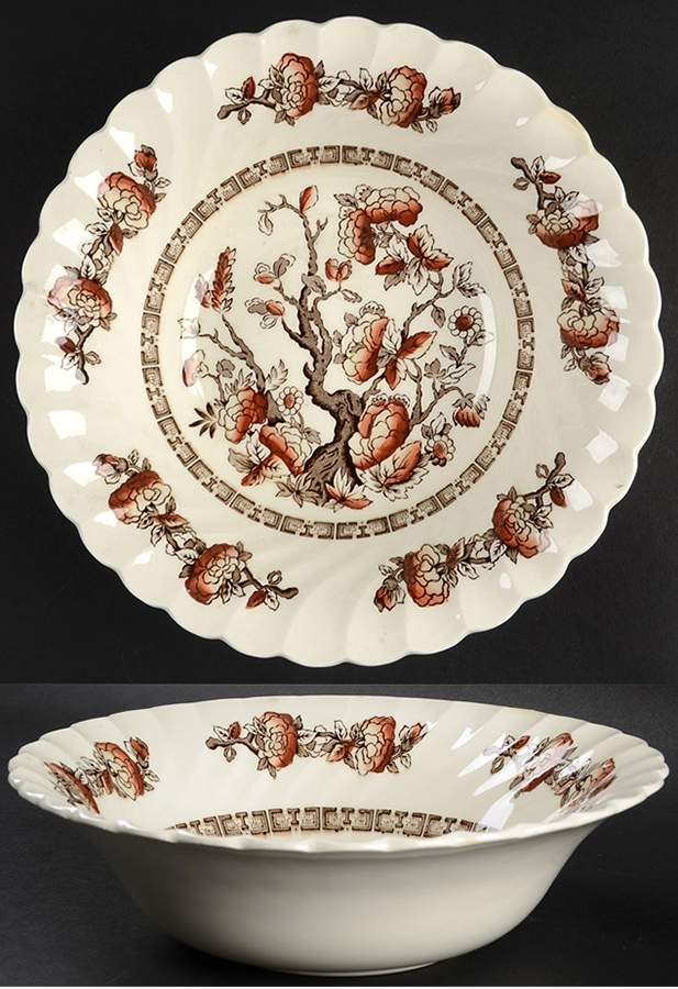 Dynasty (Swirled) 8" Round Vegetable Bowl by Myott Staffordshire-1