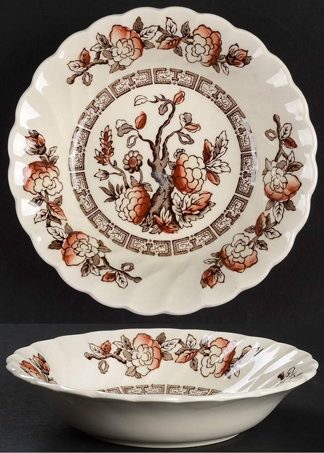 Dynasty (Swirled) Fruit/Dessert (Sauce) Bowl by Myott Staffordshire-1