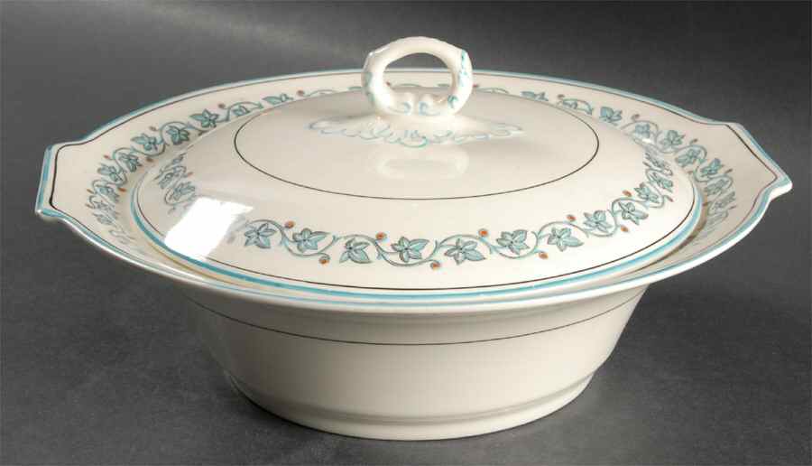 Elegance Round Covered Vegetable by Myott Staffordshire-1