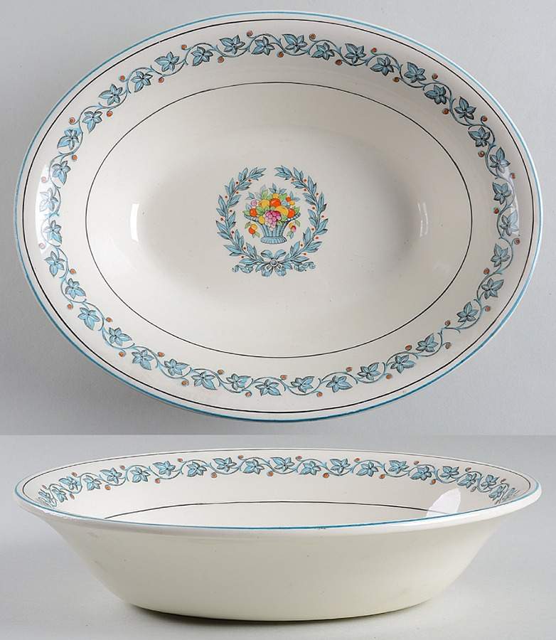 Elegance 9" Oval Vegetable Bowl by Myott Staffordshire-1