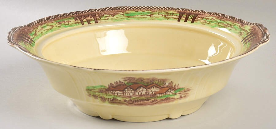 England's Countryside (No Trim) Round Vegetable No Lid by Myott Staffordshire-1