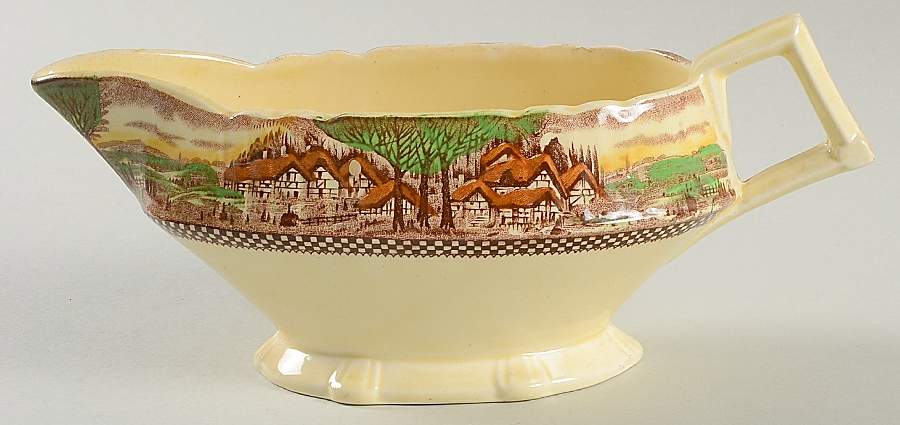England's Countryside (No Trim) Gravy Boat by Myott Staffordshire-1
