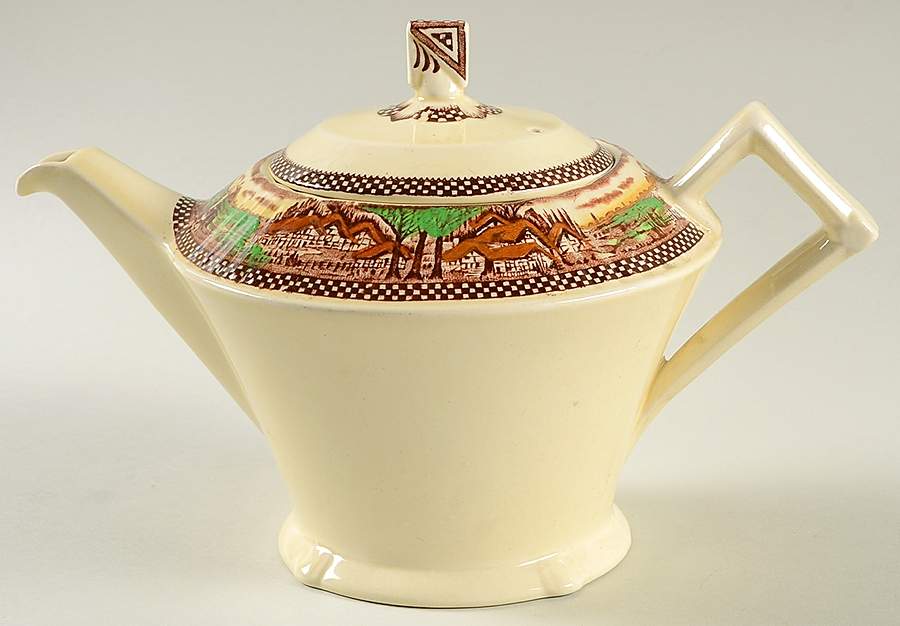 England's Countryside (No Trim) Teapot & Lid by Myott Staffordshire-1