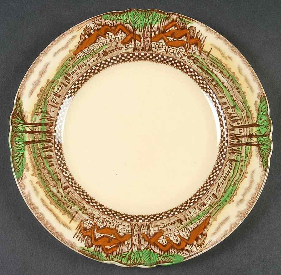 England's Countryside (No Trim) Bread & Butter Plate by Myott Staffordshire-1