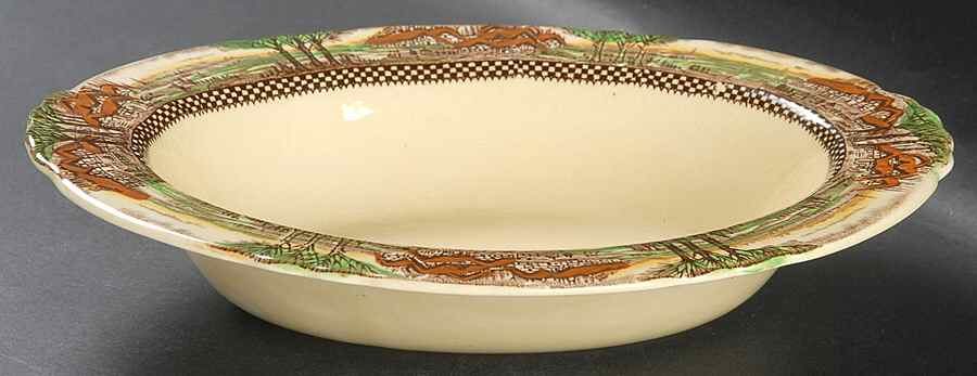 England's Countryside (No Trim) 9" Oval Vegetable Bowl by Myott Staffordshire-1