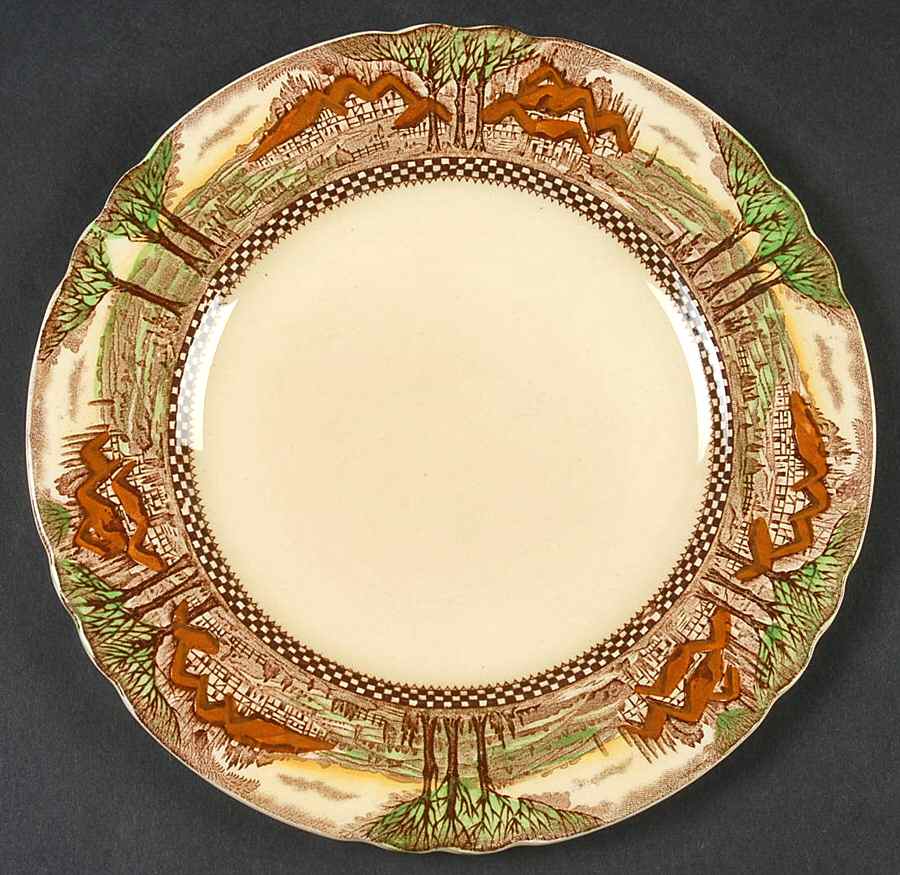 England's Countryside (No Trim) Dessert/Pie Plate by Myott Staffordshire-1