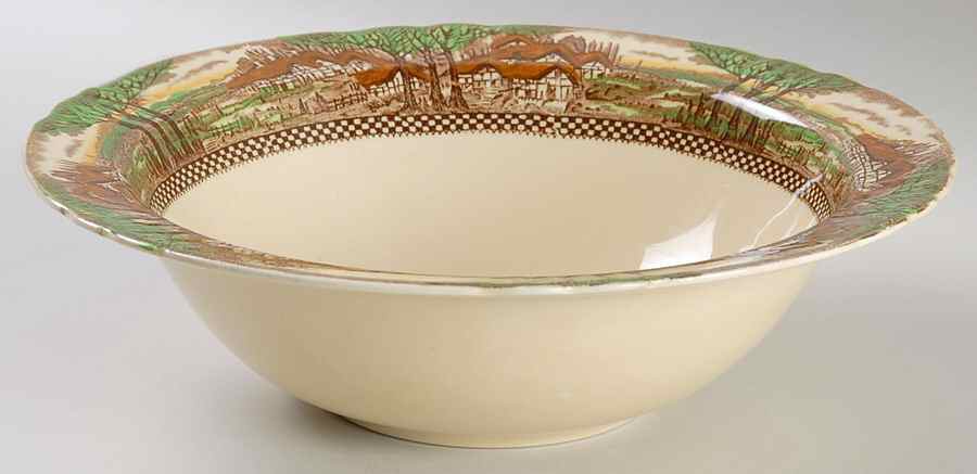 England's Countryside (No Trim) 9" Round Vegetable Bowl by Myott Staffordshire-1