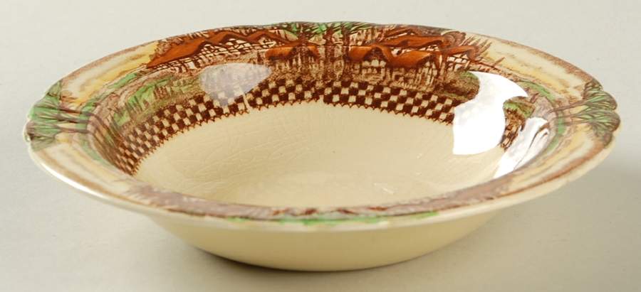 England's Countryside (No Trim) Rim Fruit/Dessert (Sauce) Bowl by Myott Staffordshire-1