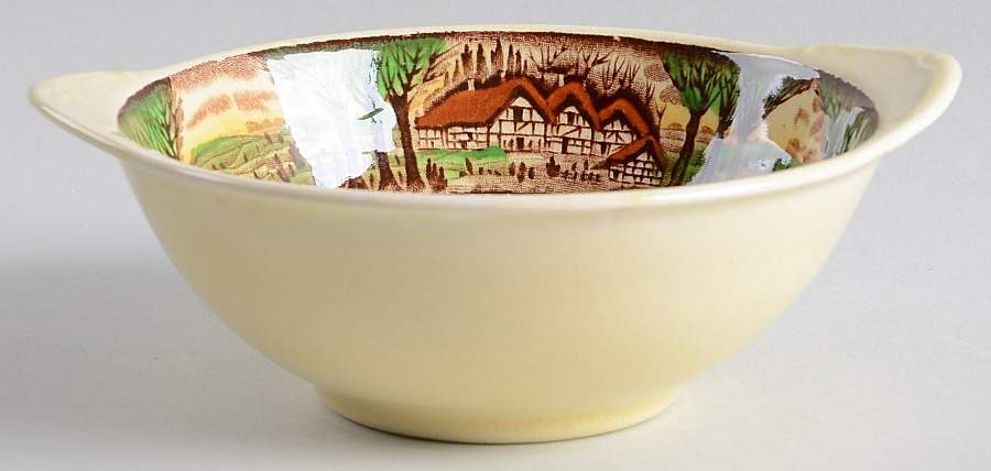 England's Countryside (No Trim) Lugged Cereal Bowl by Myott Staffordshire-1