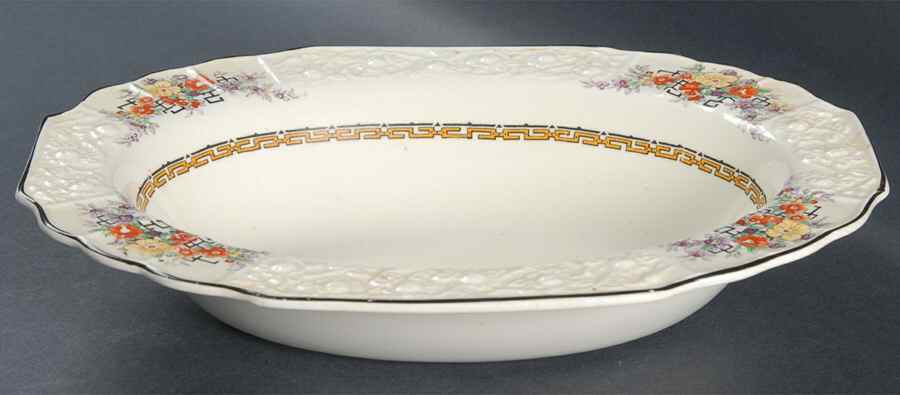 F2832 9" Oval Vegetable Bowl by Myott Staffordshire-1