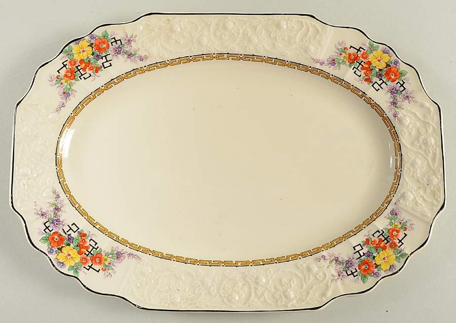 F2832 11" Oval Serving Platter by Myott Staffordshire-1