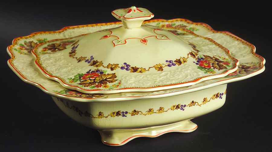 FH2909 Round Covered Vegetable by Myott Staffordshire-1