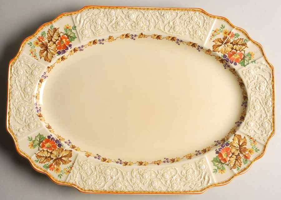 FH2909 14" Oval Serving Platter by Myott Staffordshire-1