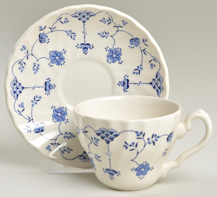 Finlandia Flat Cup & Saucer Set by Myott Staffordshire-1