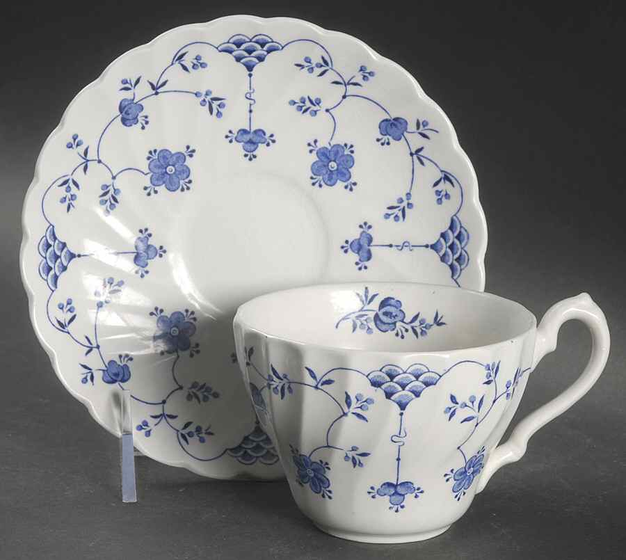 Finlandia Flat Cup & Saucer Set by Myott Staffordshire-1