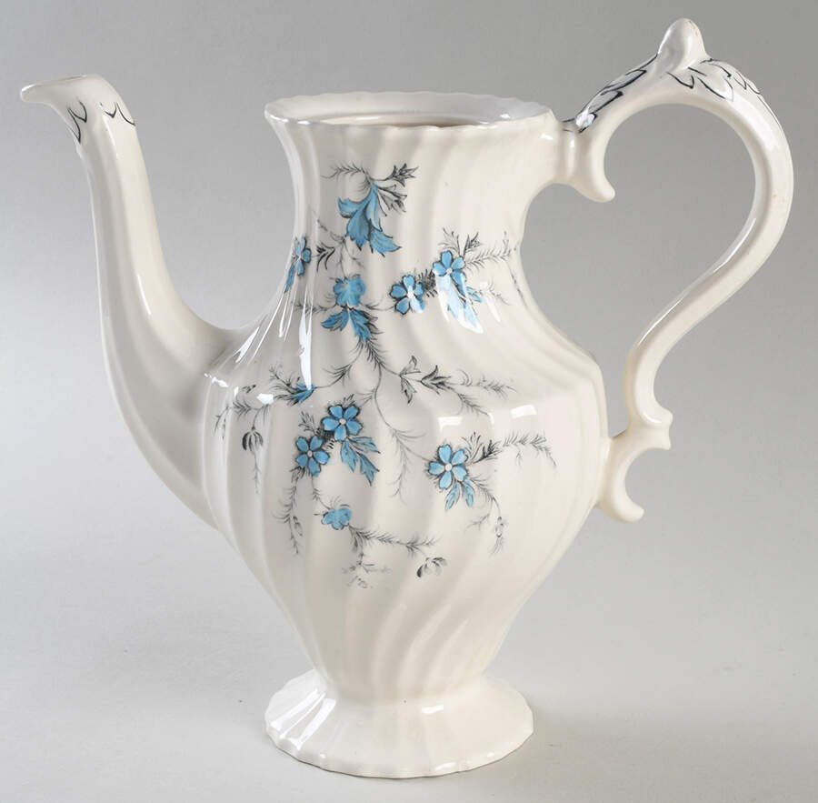 Forget Me Not Coffee Pot No Lid by Myott Staffordshire-1