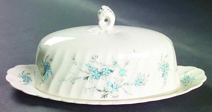 Forget Me Not 1/4 Lb Covered Butter by Myott Staffordshire-1