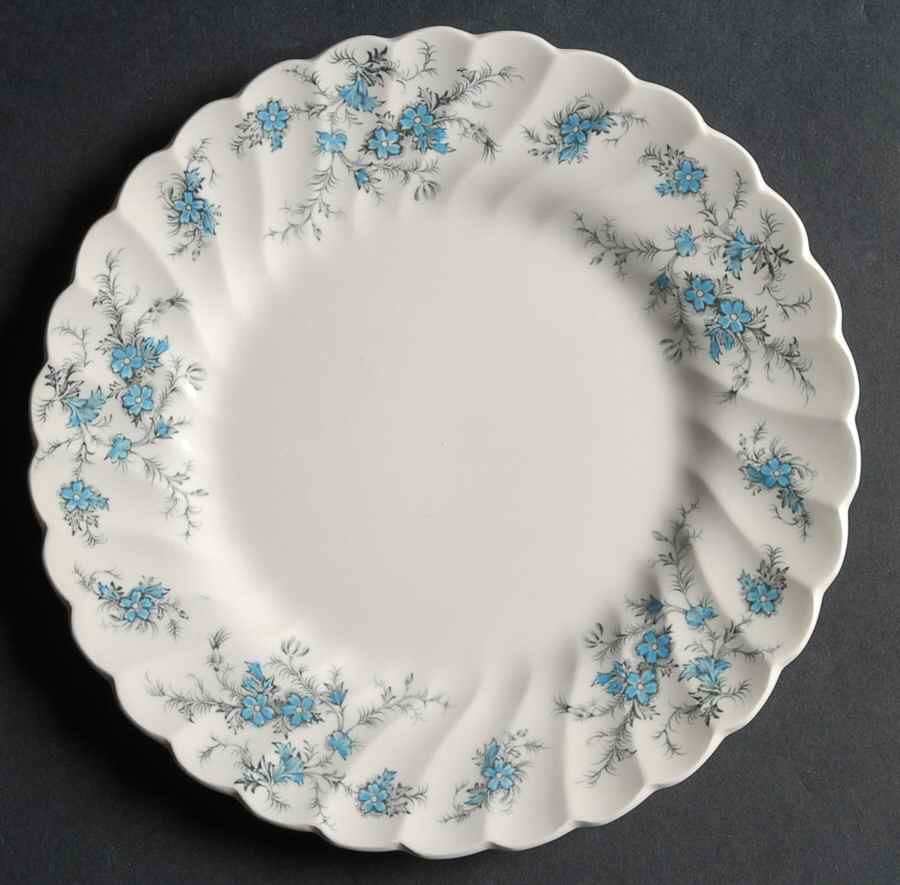 Forget Me Not Salad Plate by Myott Staffordshire-1