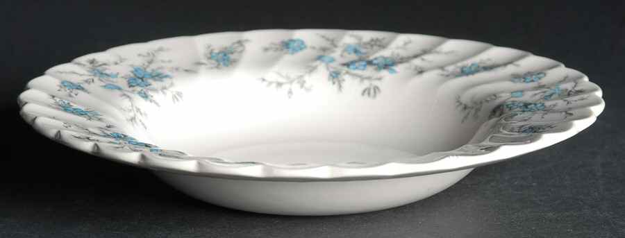 Forget Me Not Rim Soup Bowl by Myott Staffordshire-1