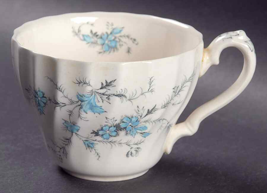 Forget Me Not Flat Cup by Myott Staffordshire-1