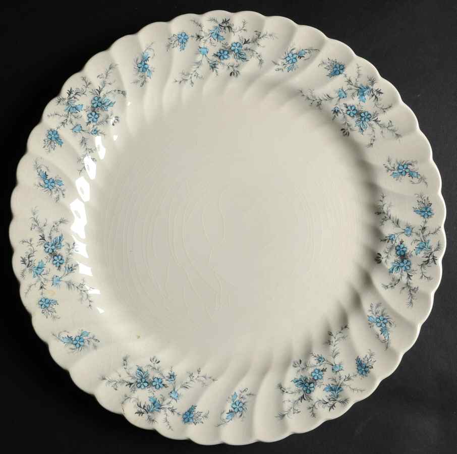 Forget Me Not 13" Chop Plate (Round Platter) by Myott Staffordshire-1