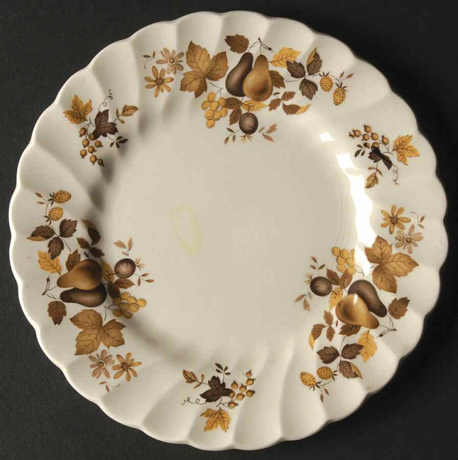 Golden Fruit Bread & Butter Plate by Myott Staffordshire-1