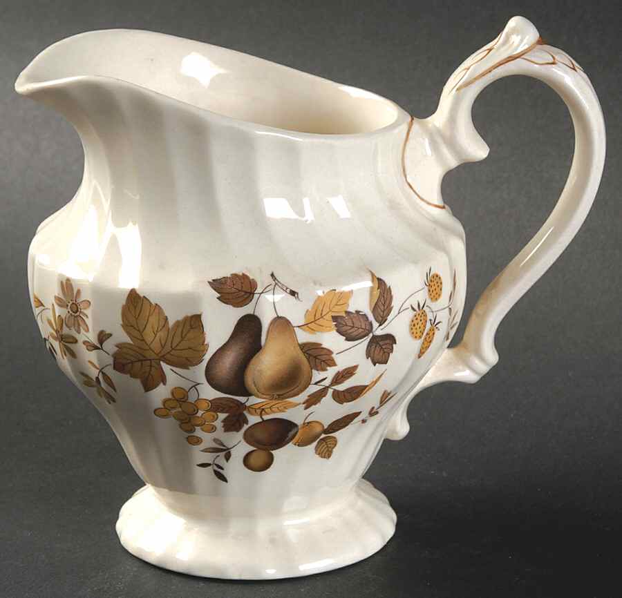 Golden Fruit Creamer by Myott Staffordshire-1