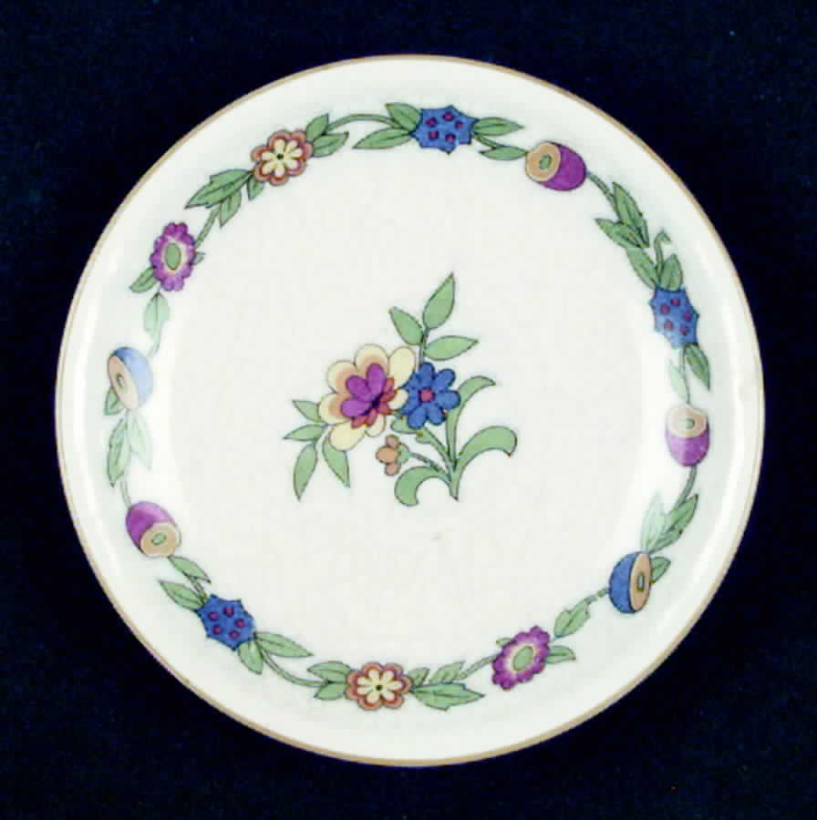 Green Leaf Saucer by Myott Staffordshire-1
