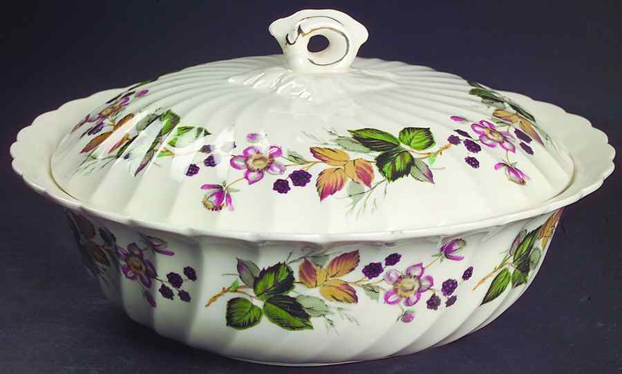 Hedgerow Round Covered Vegetable by Myott Staffordshire-1