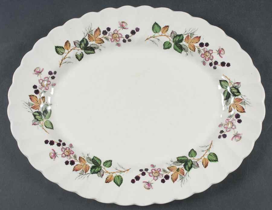 Hedgerow 12" Oval Serving Platter by Myott Staffordshire-1